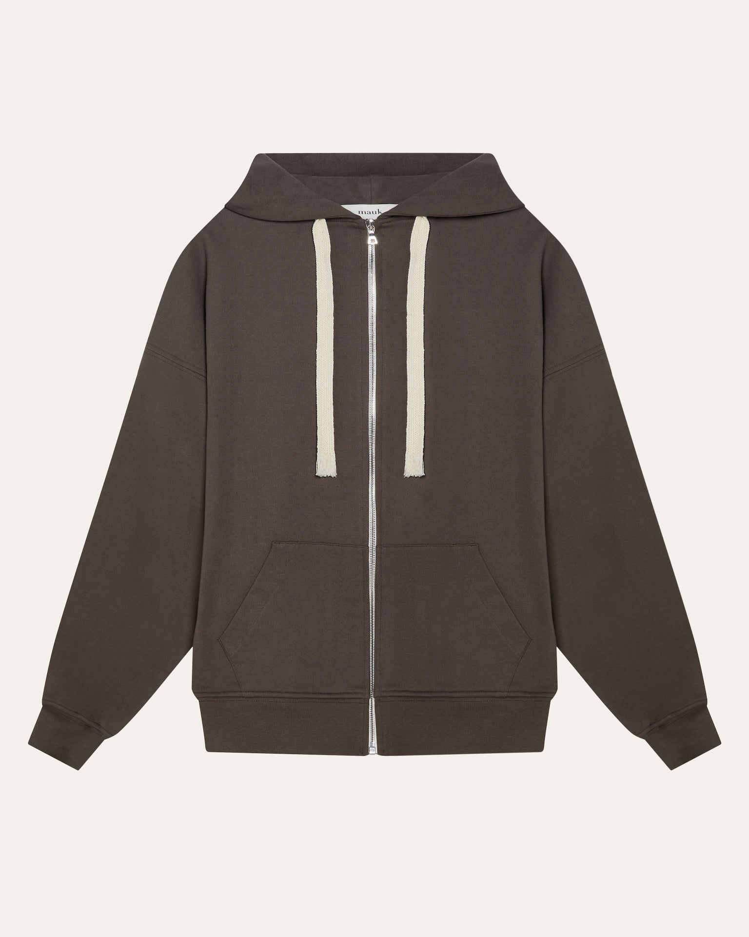Taupe zip-up