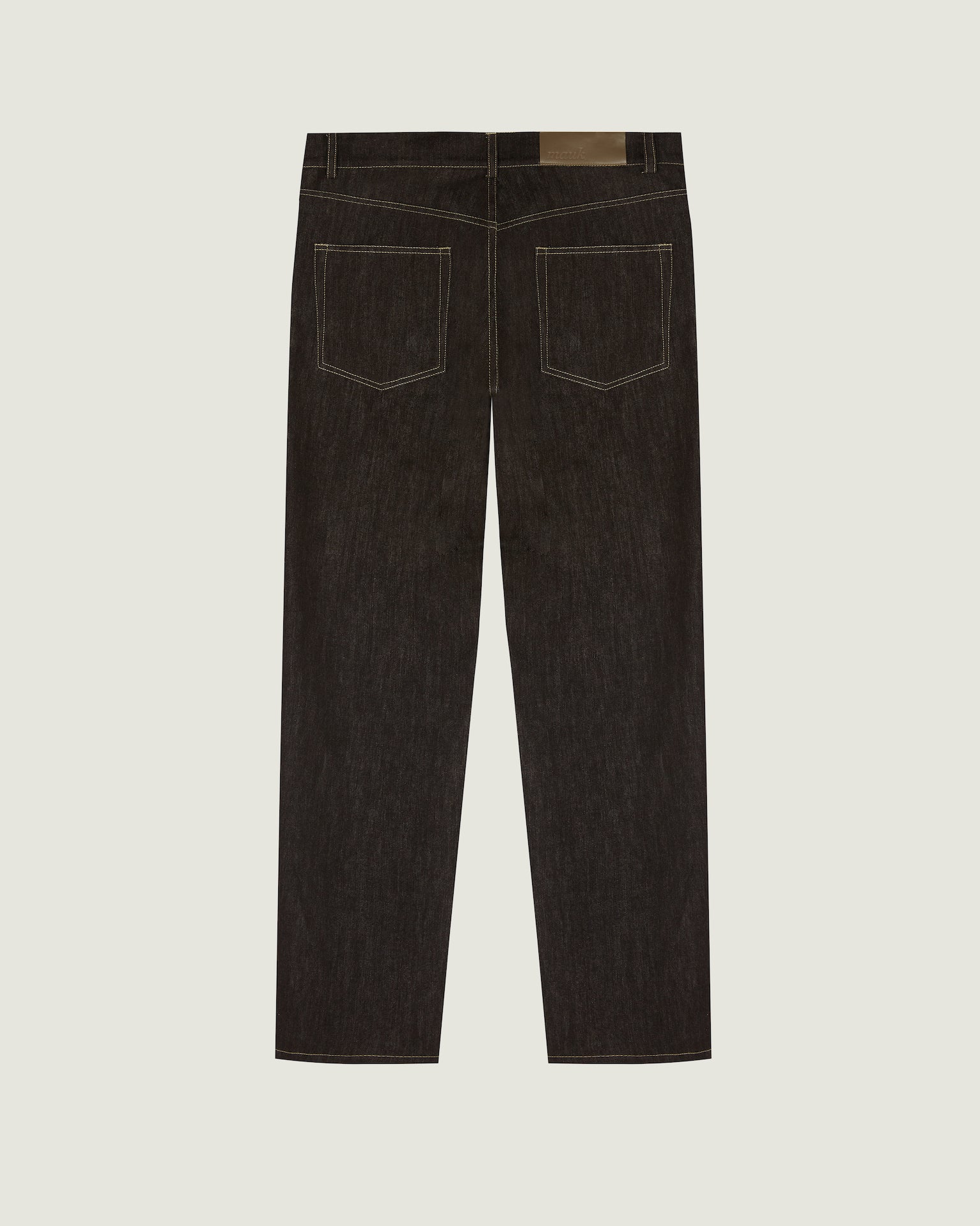 Earth tone denim jeans