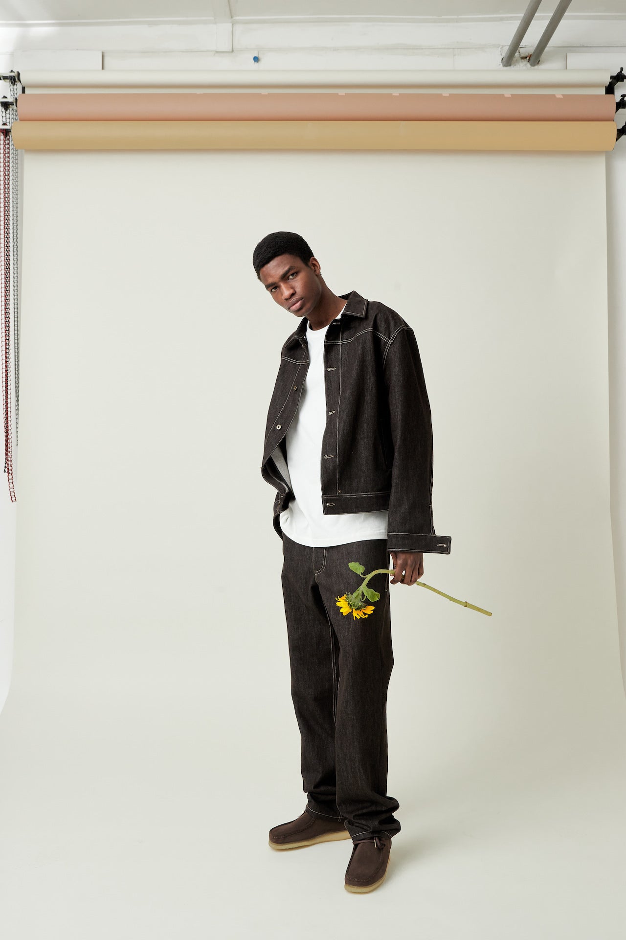 Earth tone denim jacket