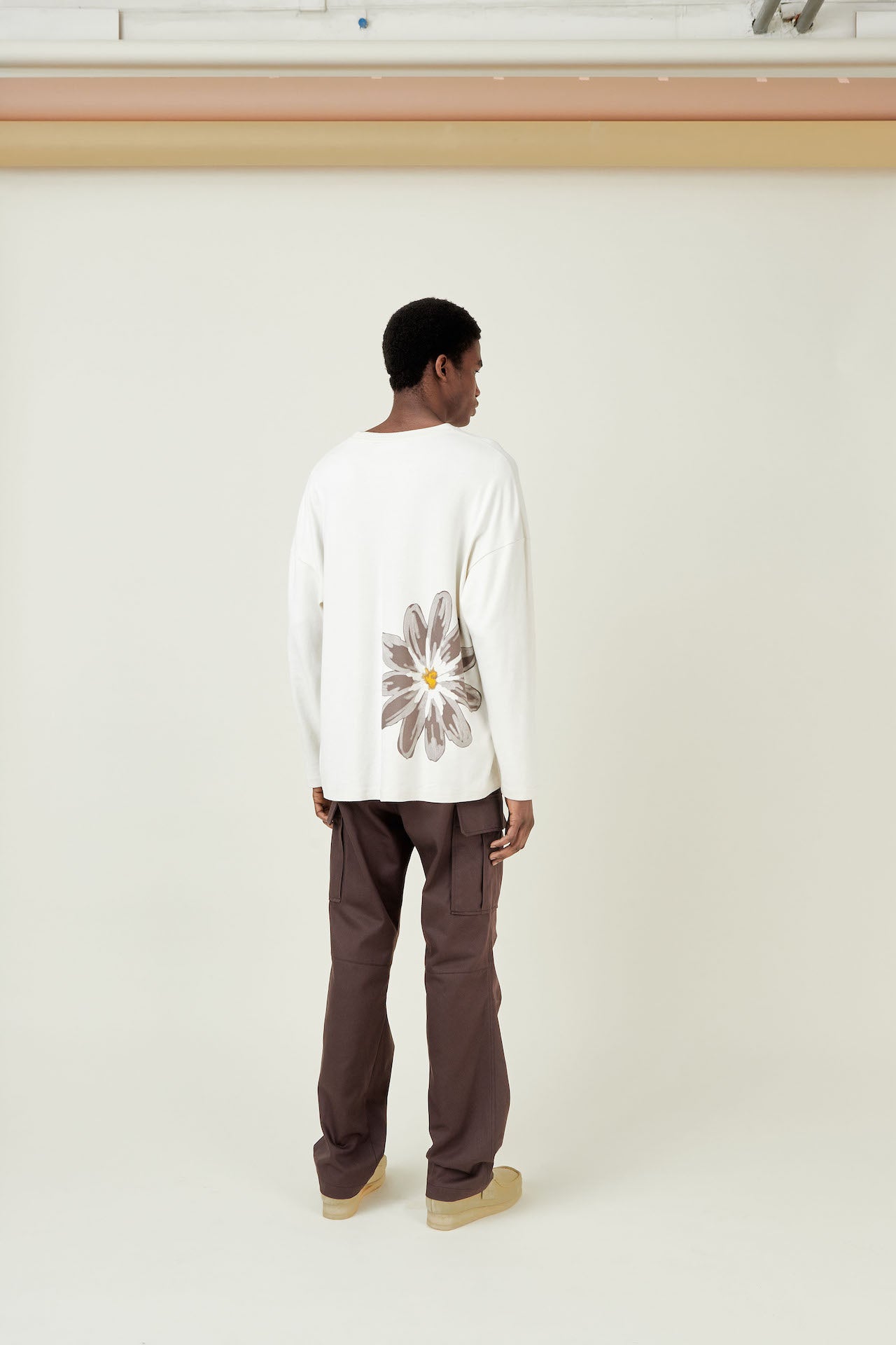 Chocolate cargo trousers