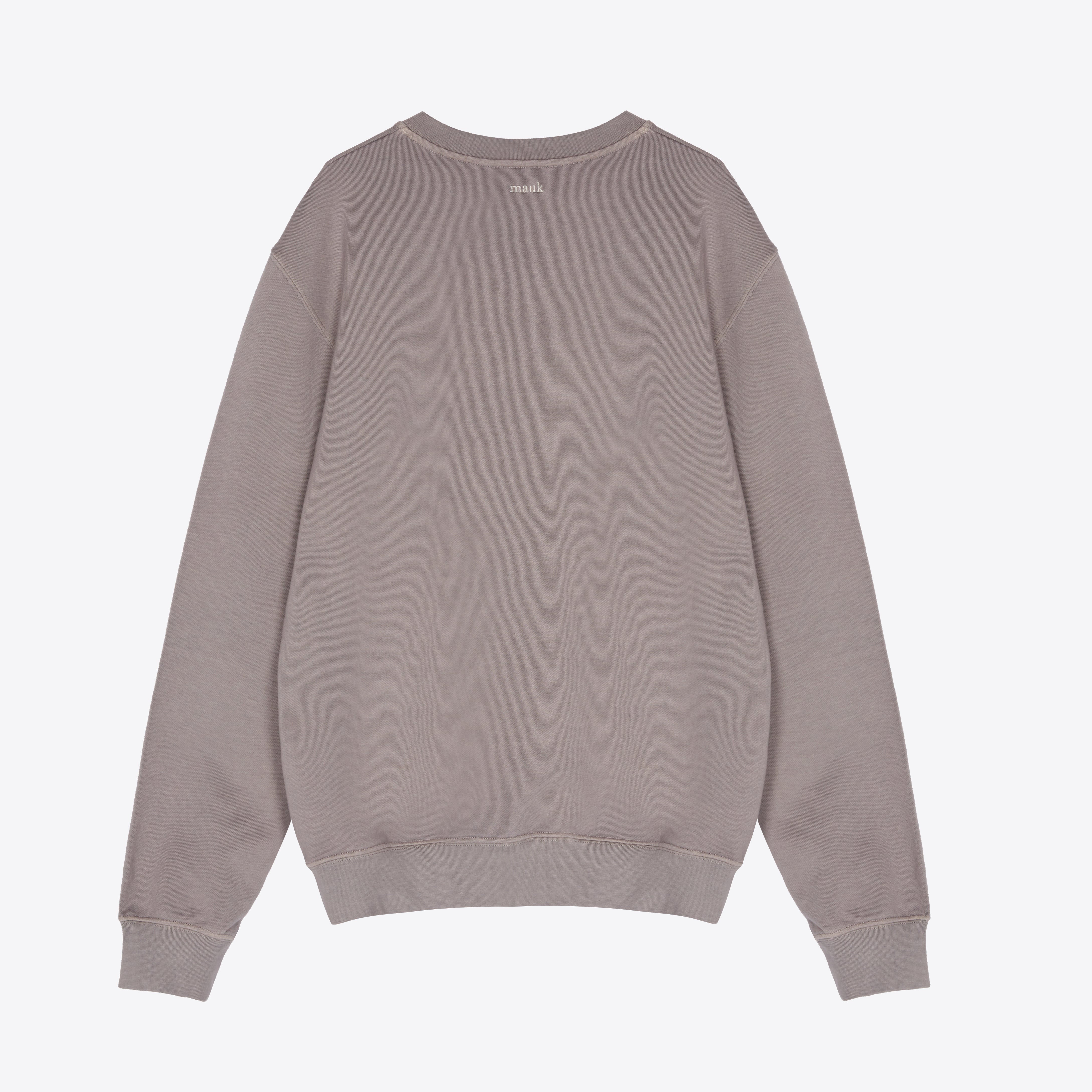 Taupe crew-neck