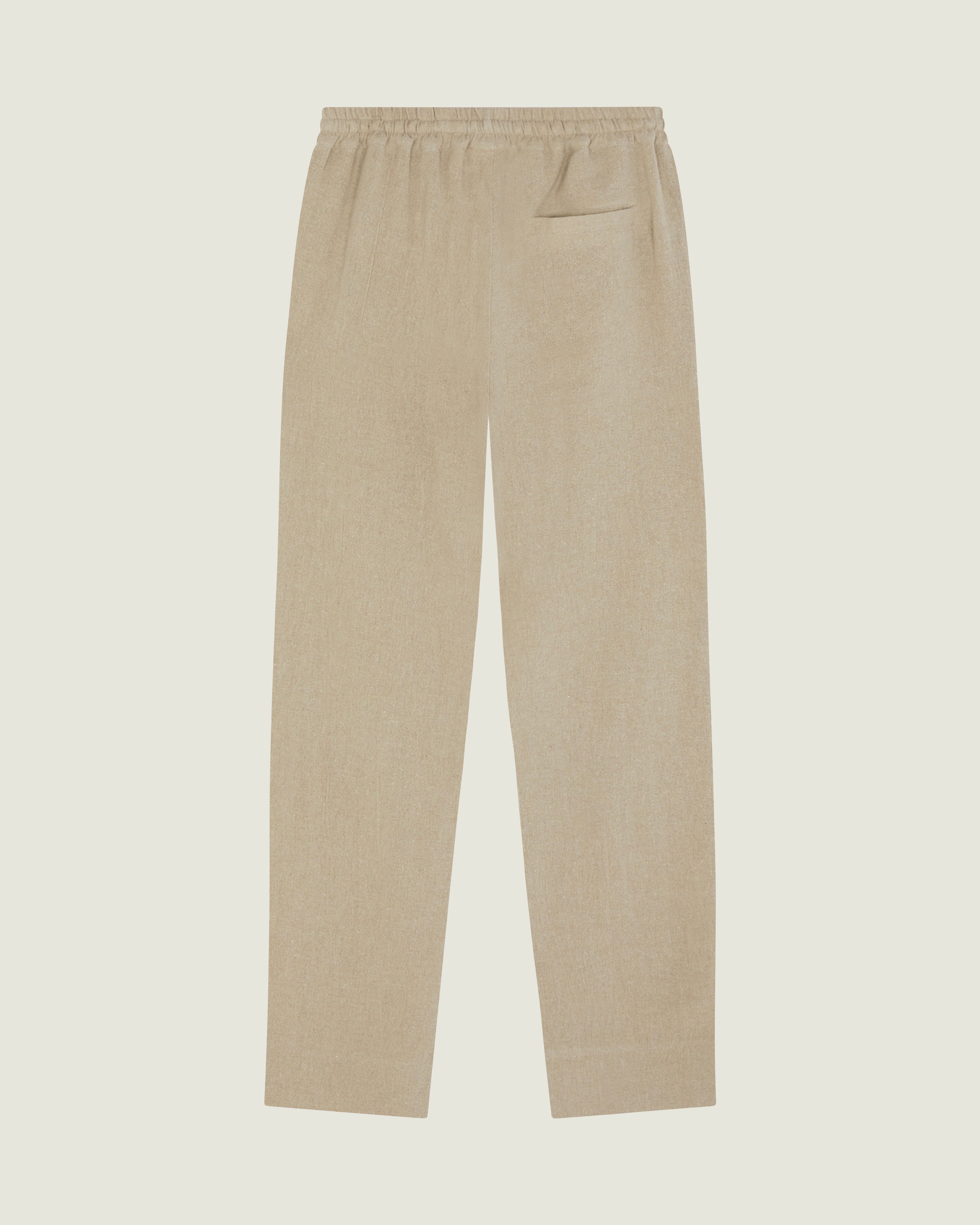 Linen track trousers